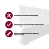 HOOZ tesnenie dverí hliníkové 100 cm (možno skrátiť) biele Náhľad obrázku produktu 7