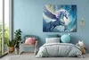 Leinwandbild Blaues Einhorn 60x40 Feeby Blau bild für die Produktbild-Vorschau 2