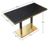 Kondela Bistro-Esstisch Darian 120x70 cm - schwarzer Marmor Produktbild-Vorschau 3