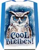 Cool bleiben Parkscheibe Schneeeule mit Sonnenbrille Produktbild-Vorschau 1