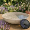 Solar Brunnen Set inkl. Akku - 45 cm flache Schale in sand Produktbild-Vorschau 1