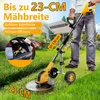 800W Akku Rasentrimmer mit 2×3.0Ah Akku & Ladegerät, Produktbild-Vorschau 4