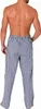 Herren Schlafanzug Pyjama Hose lang kariert aus Baumwolle ; Produktbild-Vorschau 3