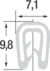 SP1-2S Kantenschutzprofil schwarz Klemmbereich 1-2 mm / Produktbild-Vorschau 7