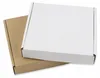 Two cardboard boxes, one white and one brown, are shown overlapping each other. Produktbild-Vorschau
