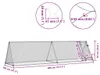 vidaXL Klatka dla kurczaków srebrna 400x105x91 cm Stal Podgląd zdjęcia produktu 8