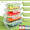 Fresh Master Frischhaltedose Set 18 tlg. Borosililatglas, Produktbild-Vorschau 2