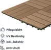 Home Deluxe - WPC click tile BAVARO - Teak - 6 m² - 11 Anteprima dell’immagine prodotto 6