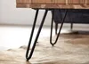 WOHNLING Couchtisch 60x60x40 cm Akazie Massivholz / Metall Produktbild-Vorschau 5