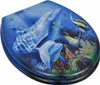 vidaXL Siège de toilette MDF Couvercle Dauphins Voir les images du produit 10