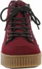 A close-up front view of a red boot. Produktbild-Vorschau