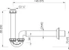 Bruckner Waschbecken/Bidet-Siphon 5/4", niedrig, DN40, Weiß Produktbild-Vorschau 2