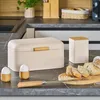 ZELLER 25416 Brotkasten, Metall/Bambus, beige, ca. 30,5 x Produktbild-Vorschau 5