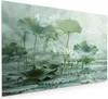 Küchenrückwand Spritzschutz Glas mit Motiv Lotusteich 40 x Produktbild-Vorschau 1