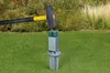 A hammer is being used to drive a metal ground post into the grass. Produktbild-Vorschau