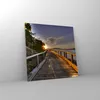 Bilder auf glas - Fußgängerbrücke Himmel Wasser - 40x40cm - Produktbild-Vorschau 4
