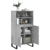 vidaXL Highboard Betongrau 60x36x110 cm Holzwerkstoff Produktbild-Vorschau 4