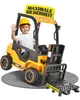 Kinder Gabelstapler 52108 Gelb mit Fernbedienung bis 6 km/h Produktbild-Vorschau 1