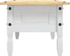 A front view of a white wooden coffee table with a light brown wooden top. Náhľad obrázku produktu