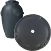 A dark gray lid and a dark gray rain barrel are shown against a white background. Produktbild-Vorschau