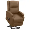 vidaXL Massagesessel mit Aufstehhilfe Braun Stoff Produktbild-Vorschau 8