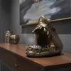 riess-ambiente Deko-Figur SHARK HEAD 25cm Polyresin bronze Produktbild-Vorschau 1