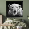 MuchoWow® Wandteppich Wandbehang Eisbär - Tier - Schwarz - Produktbild-Vorschau 4