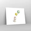Poster - Poster ohne Rahmen - Häschen Luftballons Kinder - Produktbild-Vorschau 7