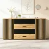 Buffet Merax en MDF avec 4 tiroirs et 2 portes, finition Voir les images du produit 8