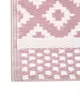 BELIANI Outdoor u. Indoor Teppich Rosa u. Weiß 120 x 180 cm Produktbild-Vorschau 5