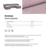 Rosa Ohrensessel aus Velours Falco 86 cm Sessel mit Produktbild-Vorschau 8