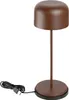 Stolová lampa Olympia Siena okrúhla kupola gaštanová 300 mm Náhľad obrázku produktu 2