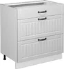 Mobiletto base per cucina Vicco Fame-Line Bianco rustico 80 Anteprima dell’immagine prodotto 1