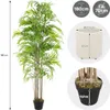 Bamboo Kunstpflanze 180 cm mit echtem Holzstamm Design Produktbild-Vorschau 10