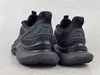 The back view of a pair of black Adidas Alphabounce+ men's sports shoes. Podgląd zdjęcia produktu