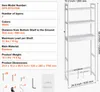 SucceBuy Étagère de rangement au-dessus des toilettes, Voir les images du produit 7