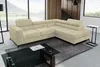 A modern living room featuring a large sectional sofa. Voir les images du produit