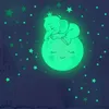 GKA Kinder Baby Nachtleuchtend Wandtattoo Elefant Mond Produktbild-Vorschau 4