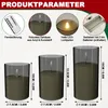 UISEBRT Mattgrau LED Kerzen mit Timer & Fernbedienung Produktbild-Vorschau 2