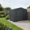 Capannone da giardino in metallo, 8.95m², Antracite Anteprima dell’immagine prodotto 6