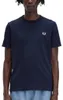 FRED PERRY RINGER T-SHIRT Blau Produktbild-Vorschau 1