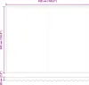 vidaXL Markisenersatzstoff Hellgrau 430 x 345 cm Polyester Produktbild-Vorschau 8