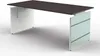 Schreibtisch Lugano Glas BxT 160x80cm anthrazit Produktbild-Vorschau 4