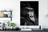 MuchoWow® Poster Gorilla - Affe - Schwarz - Weiß - Porträt Produktbild-Vorschau 3