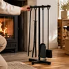 Bauhus Akcesoria do Kominka 5w1 Zestaw Stalowy ze Stojakiem Podgląd zdjęcia produktu 5