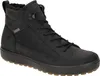 A black Ecco Komfort boot is shown against a white background. Voir les images du produit