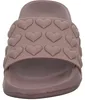 Sneakers Damen-Badepantolette Herz-Muster Old-Rose, Produktbild-Vorschau 3