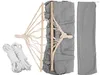 Verk 27122 Hängematte Hängematte Holz 220 x 150 cm grau Produktbild-Vorschau 9