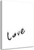 Leinwandbild liebe typografie 40x60 cm Feeby grau wandbild Produktbild-Vorschau 1