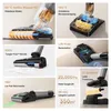 Collage of images showcasing features of a wet-dry vacuum cleaner. Produktbild-Vorschau